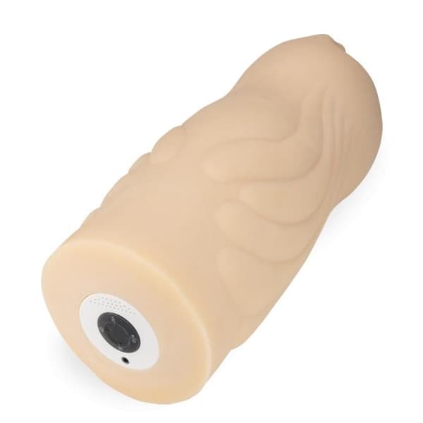 TPE masturbator sug mun fram och tillbaka, vibrerande och uppvärmning Lucrezia