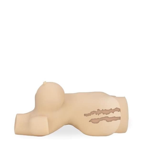 Onanistbyst falsk konstgjord vagina sug och röstfunktion Virginia 3,6 kg - LOVE AND VIBES Collection