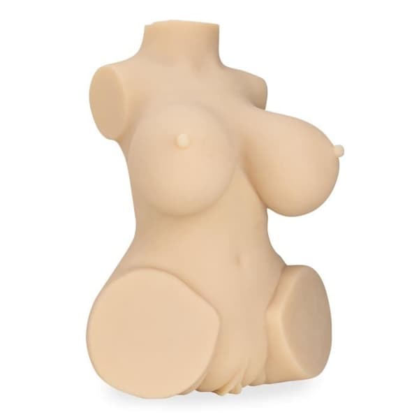 Manlig onani Rosalia vibrerande och sugande byst 5,0 kg - LOVE AND VIBES samling silikon sexdocka