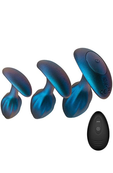 Anal Adventures Matrix Cosmos Plug Kit Analplugg med vibrator