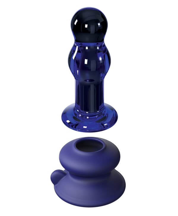 Icicles No. 83 Vibrator m/ fjernkontroll og sugekopp (glass)