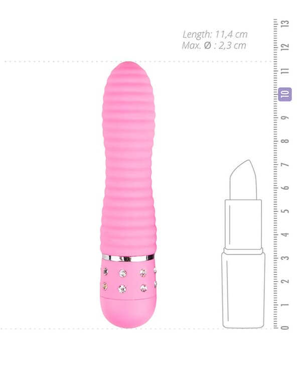EasyToys Love Diamond Ribbed Vibrator