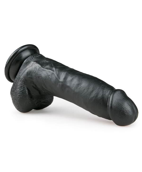 Easytoys Realistic Dildo med sugekopp (20 cm) - Sort