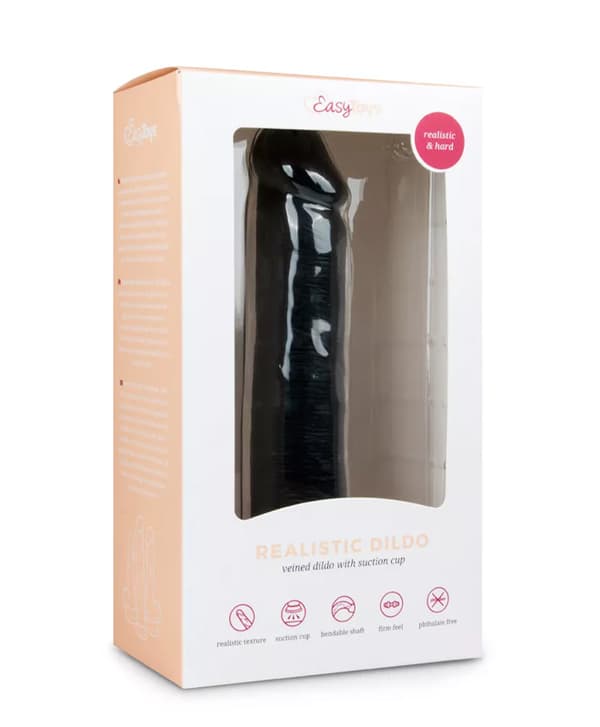 Easytoys Realistic Slim Dildo med sugekopp (20,5 cm)