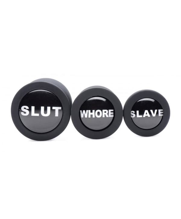 Dirty Words Anal Plug Set