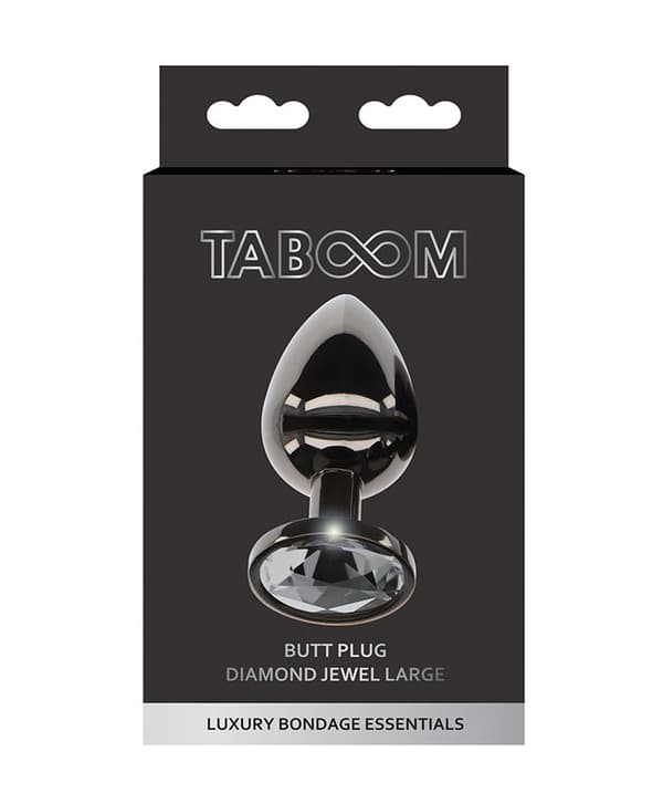 Taboom Butt Plug Black Diamond Jewel Large