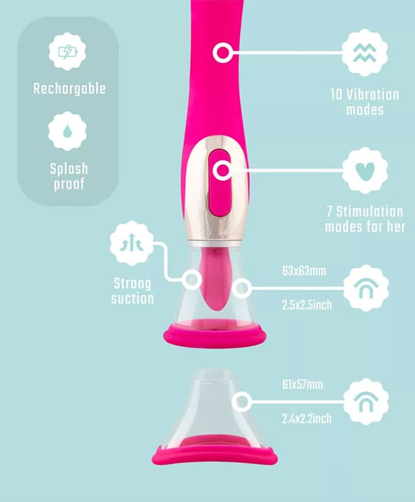Teazers - Pleasure Pump med G-punktsvibrator