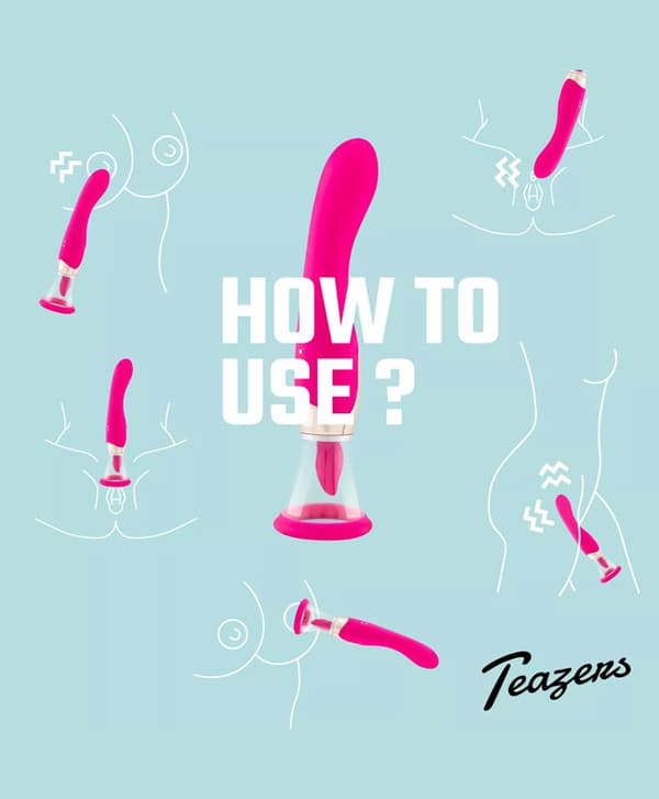 Teazers - Pleasure Pump med G-punktsvibrator