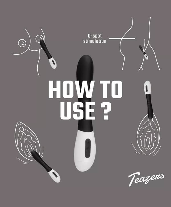 Teazers G-punktvibrator m/ Riller