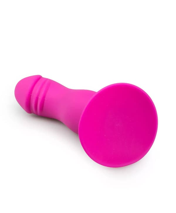 Rosa Silikondildo m/ Sugekopp