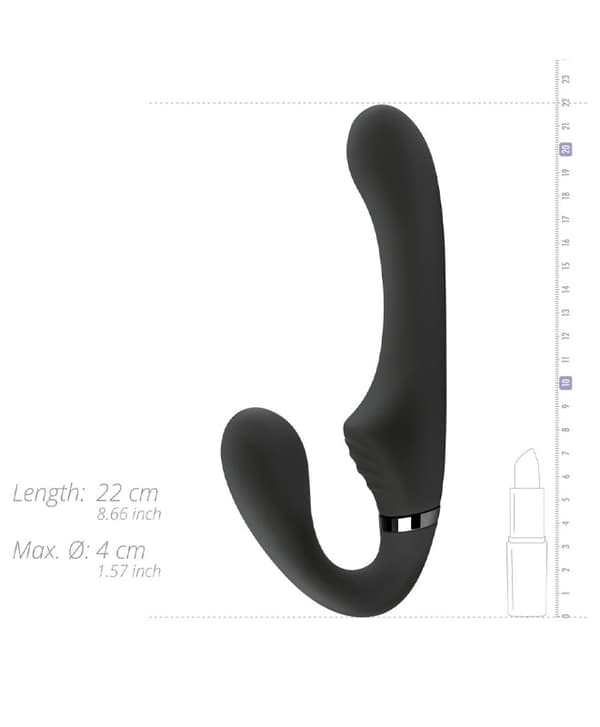 No-Parts Avery Strapless Strap-On Vibrerende Dildo