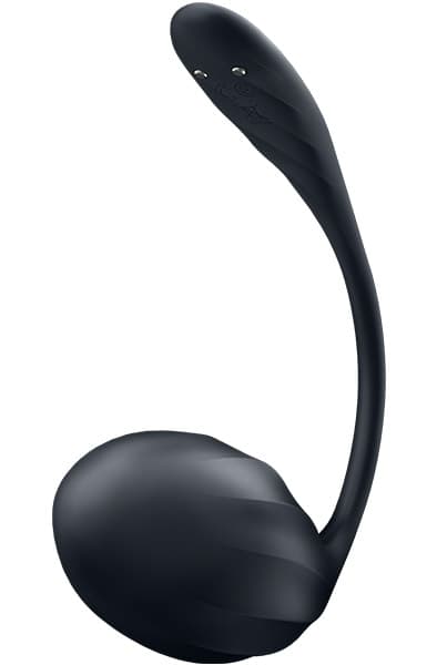 Satisfyer Ribbed Petal App Vibrator Black Vibrator