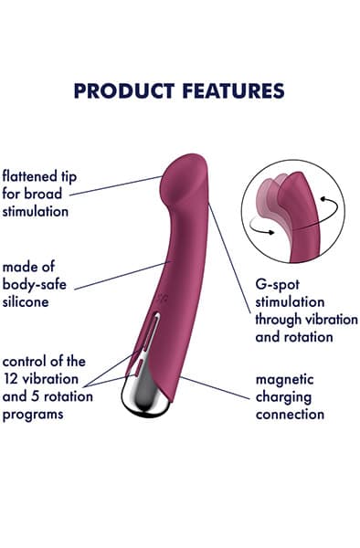 Satisfyer Spinning G-Spot 1 Red Vibrator