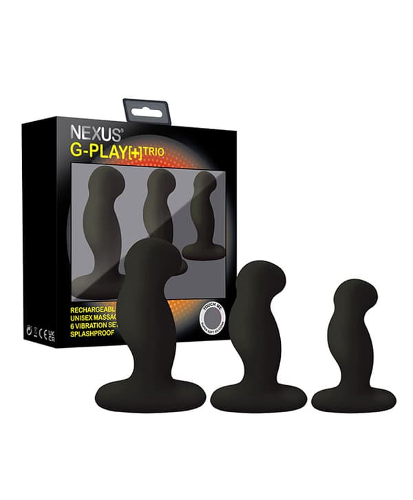 Nexus - G-play Trio Plus Vibrerende Analplugger (3 stk)