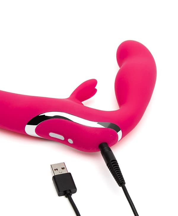 Happy Rabbit Strapless Strap On Rabbit Vibe