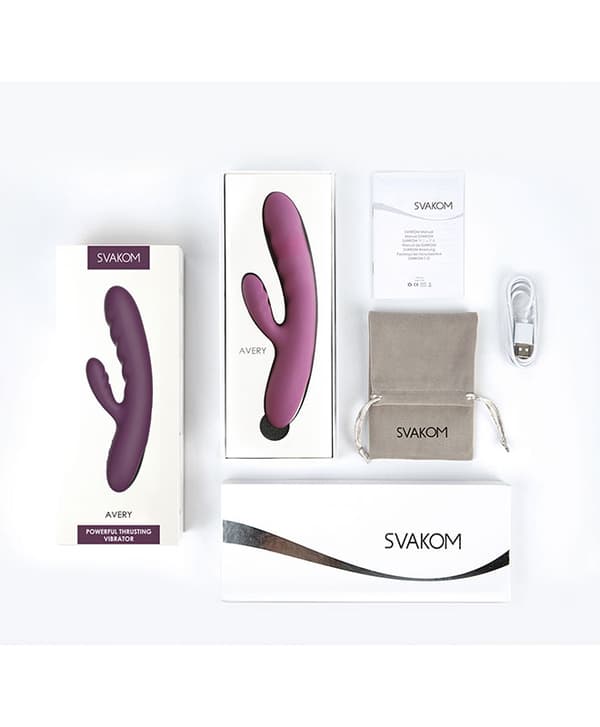 Svakom - Avery Thrusting Rabbit Vibrator