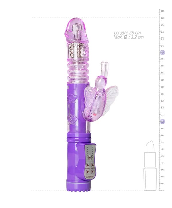 Easytoys Purple Butterfly Vibrator