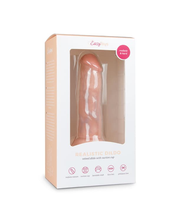 Easytoys Realistic Slim Dildo med sugekopp (15,5 cm)