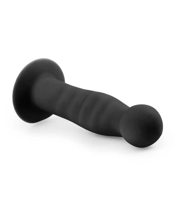 Dildo m/ Riller og Sugekopp (14 cm)