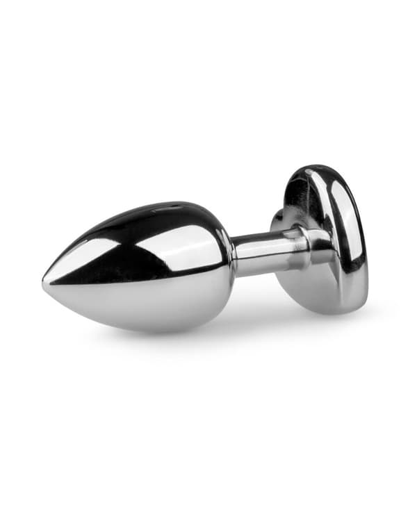 EasyToys Analplugg i metall m/ Hjerte Small