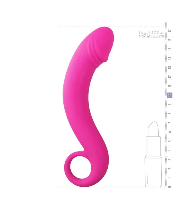 Curved Dong Silikondildo (17,5 cm)