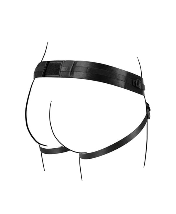 No-Parts - Taylor Justerbar Strap On Harness m/ Dobbel O-ring