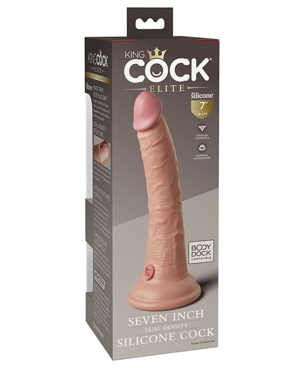 King C Elite Silikondildo Dual Density 7'' (18 cm)
