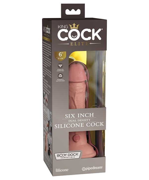 King C Elite Silikondildo Dual Density 6'' (15 cm)