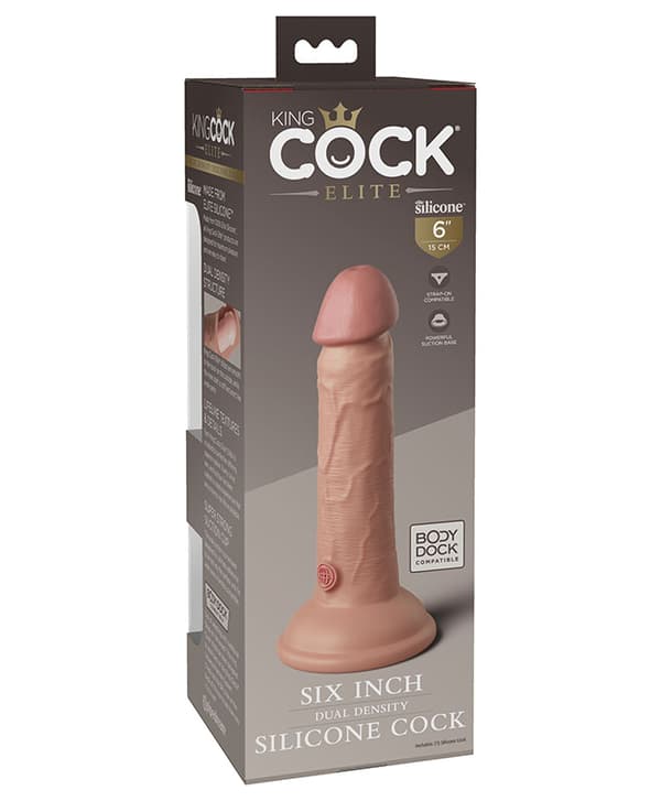 King C Elite Silikondildo Dual Density 6'' (15 cm)