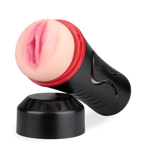 OMG Manual Pressure Vibrating Male Masturbator for Men - LOVE AND VIBES Collection Black