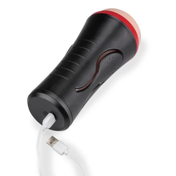 OMG Manual Pressure Vibrating Male Masturbator for Men - LOVE AND VIBES Collection Black