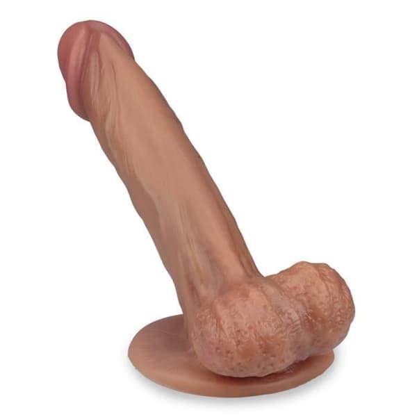 Truestyle Garry 19,0 cm silikon sugdildo - LOVE AND VIBES Dark Skin Collection