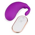 Miniatyrbild 6 av 6: Vibrerande ägg med klitorisstimulator Eggplant 2