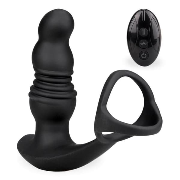 Prostatastimulator - Soulmate - Svart - Fjärrstyrd - 3 lägen fram och tillbaka - 7 vibrationslägen