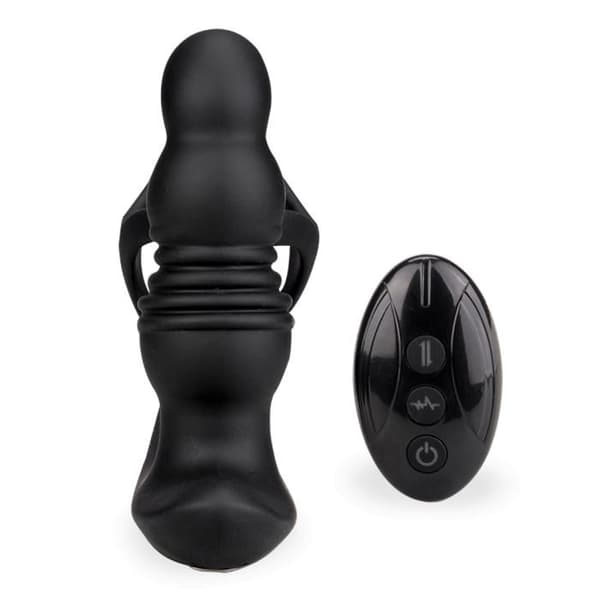 Prostatastimulator - Soulmate - Svart - Fjärrstyrd - 3 lägen fram och tillbaka - 7 vibrationslägen