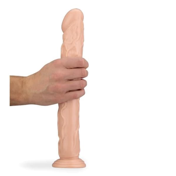 Stor ådrad sugkoppsdildo Dustin
