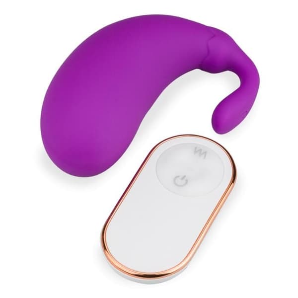 Vibrerande ägg med klitorisstimulator Eggplant 2