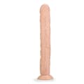 Miniatyrbild 3 av 4: Stor sugkoppsdildo med stora vener Dustingode vaginal eller anal för män eller kvinnor Ljus hud