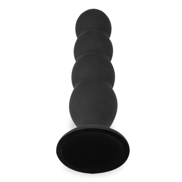 Malta 4-bolls sugkopp analplugg - LOVE AND VIBES Collection Svart