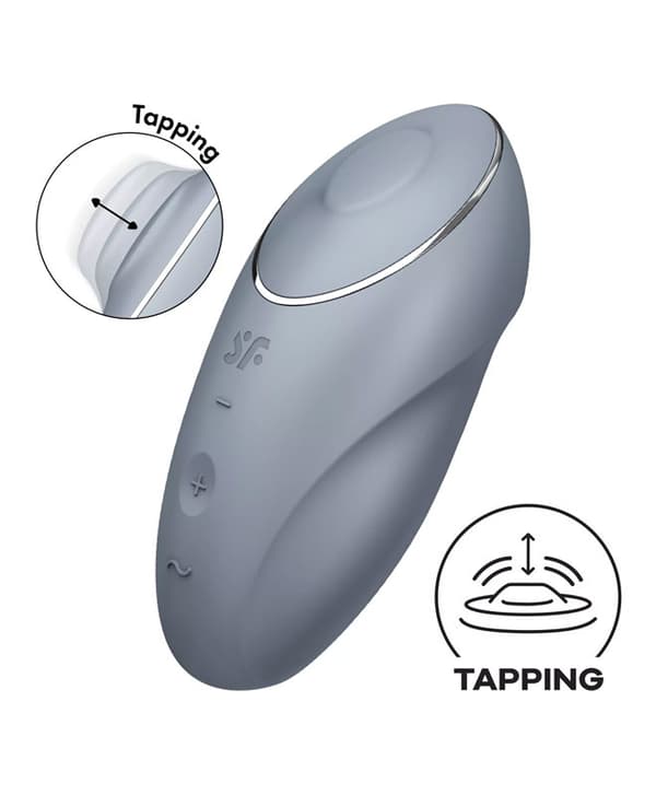Satisfyer Tap & Climax 1 - Blå/Grey