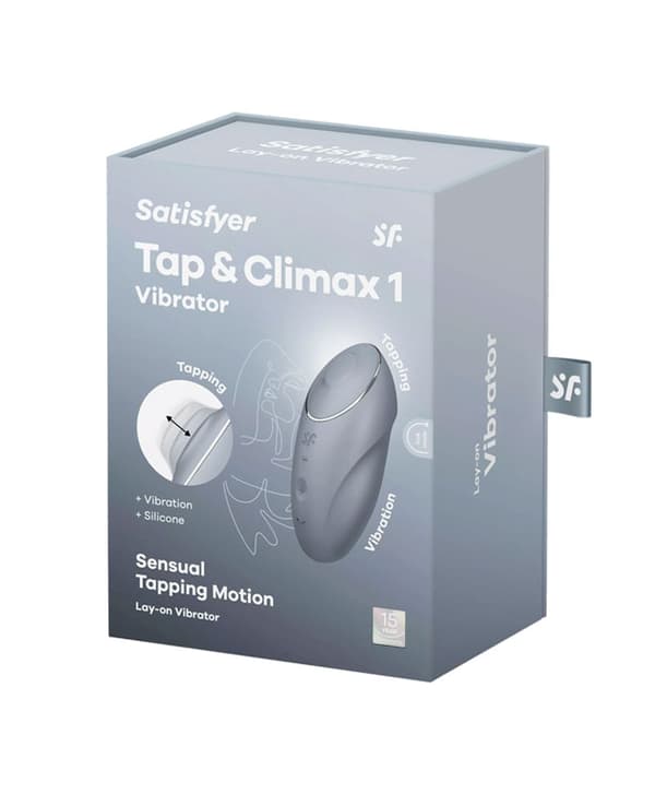 Satisfyer Tap & Climax 1 - Blå/Grey