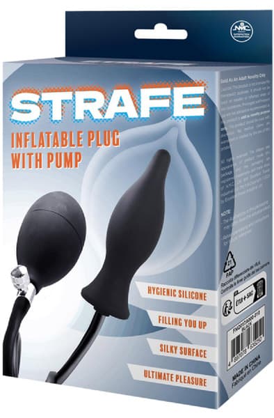 Strafe Inflatable Plug With Pump II Oppblåsbar analplugg