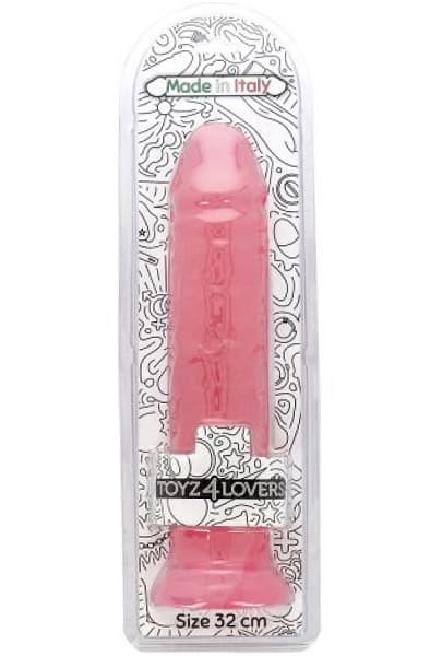Cesare Dildo Transparent Pink 32 cm Dildo