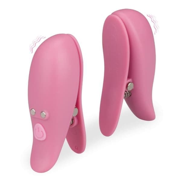 Bubble Gum 10-läges vibrerande nippelklämmor - LOVE AND VIBES Collection