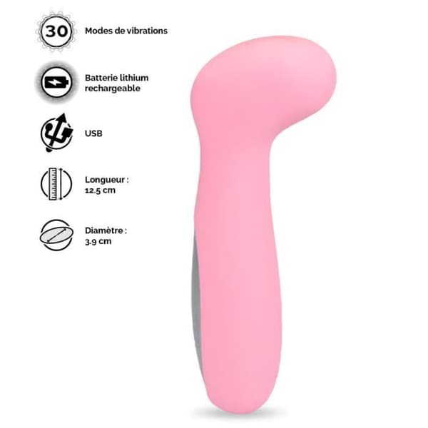Mini laddningsbar G-punkt vibrator 30 lägen