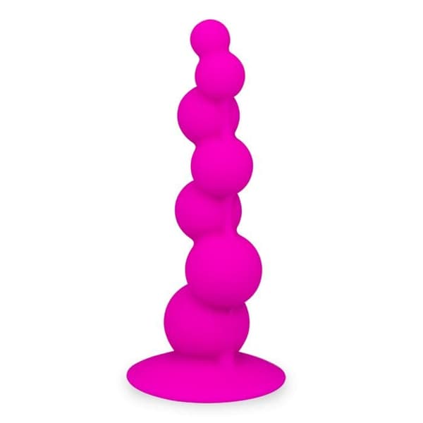 Spiral sugkopp analplugg