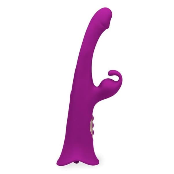 Fredstappande kaninvibrator med cunnilingus-tunga