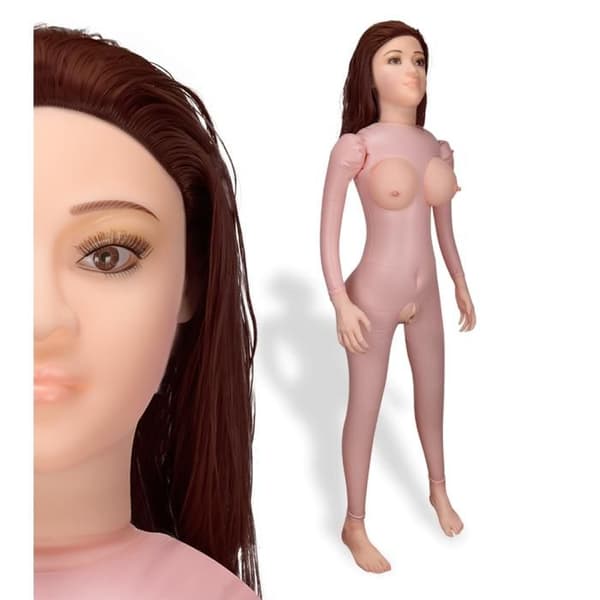 Uppblåsbar docka - LOVE AND VIBES - Noelie - 160 cm - PVC - Genomträngliga hål