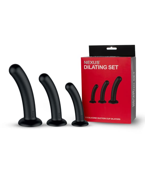 Nexus - Dilator Set Silicone Anal Dildos (S,M,L) Black