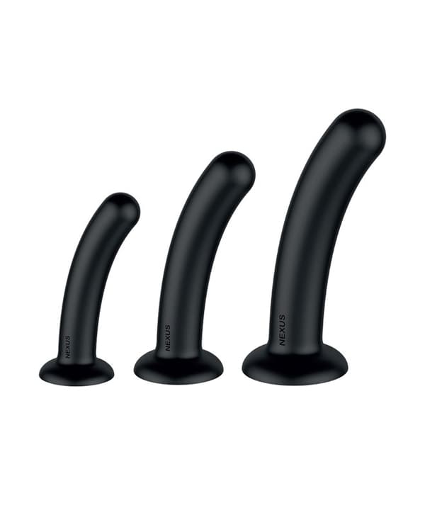 Nexus - Dilator Set Silicone Anal Dildos (S,M,L) Black